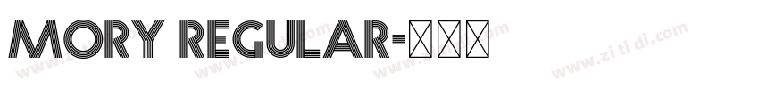 Mory Regular字体转换 Mory Regular字体转换